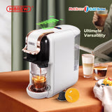 HiBREW Multiple Capsule Coffee Machine, Hot/Cold Dolce Gusto Milk Nespresso Capsule ESE Pod Ground Coffee Cafeteria 20Bar 5 in 1