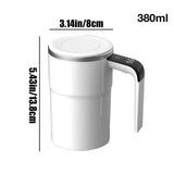 Electric Coffee Self Mixing Mug IP67 Waterproof BPA-free Coffee Stirring Mug Rechargeable Automatic Magnetic Cup For Coffee