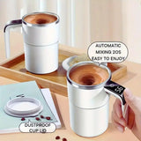 Electric Coffee Self Mixing Mug IP67 Waterproof BPA-free Coffee Stirring Mug Rechargeable Automatic Magnetic Cup For Coffee