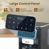 12 Cup Programmable Drip Coffee Maker with Touch Screen, Fast and Strong Brew, Auto Shut-Off, 4-Hour Keep Warm Plate, Iced Coffe
