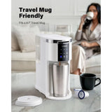 SHARDOR K Cup Coffee Maker, 3 in 1 Single Serve Coffee Maker for K Cup Pods & Ground Coffee & Teas, 6 to 14oz Brew Sizes, 40oz D