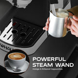 Touchscreen Espresso Machine 20 Bar,Espresso Coffee Maker with Milk Frother Steam Wand, Stainless Steel Coffee Machine wit