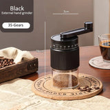 Manual Coffee Grinder with 35 External Gears - Adjustable Ceramic Grinding Core, Ideal for Espresso Beans & Home Coffee Making