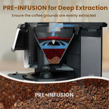 12 Cup Programmable Drip Coffee Maker with Touch Screen, Fast and Strong Brew, Auto Shut-Off, 4-Hour Keep Warm Plate, Iced Coffe