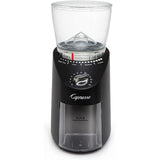 Infinity Plus Conical Burr Grinder Black for Precision Coffee Grinding in Home and Cafe Settings Ensures Consistent Particle Si