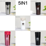 510ML Thermal Mug Double Wall 304 Stainless Steel Coffee Cup Vacuum Flask Thermos Water Bottle Tea Coffee Leak-proof Thermos Mug