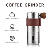 Manual Coffee Grinder Bean Grinder Faster Grinding Hand Coffee Grinder with Adjustable Settings for Office for Travel Camping