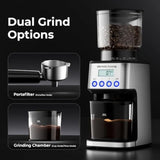 Burr Coffee Grinder Electric Coffee Grinder with 51 Grind Settings Precision Timer Stainless Steel Espresso Grinder with Anti-S