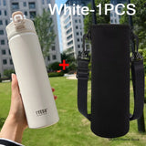 Tyeso 600/750ML Stainless Steel Thermos Bottle with Straw, Thermal Cup, Sports Water Bottle, Keeps Cold & Heat, Car Mug