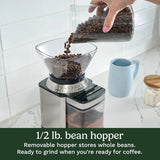 Coffee Grinder, Electric One-Touch Automatic Burr Coffee Grinder with 18-Position Grind Selector, Cup Size Selector fo