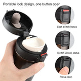 510ML Thermal Mug Double Wall 304 Stainless Steel Coffee Cup Vacuum Flask Thermos Water Bottle Tea Coffee Leak-proof Thermos Mug